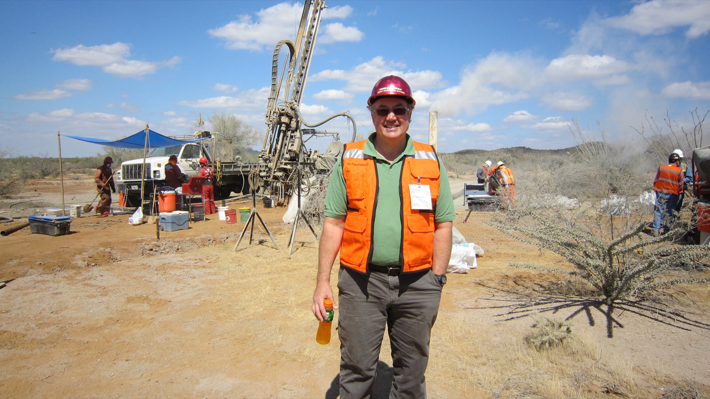 Regency Silver field team member at a project site