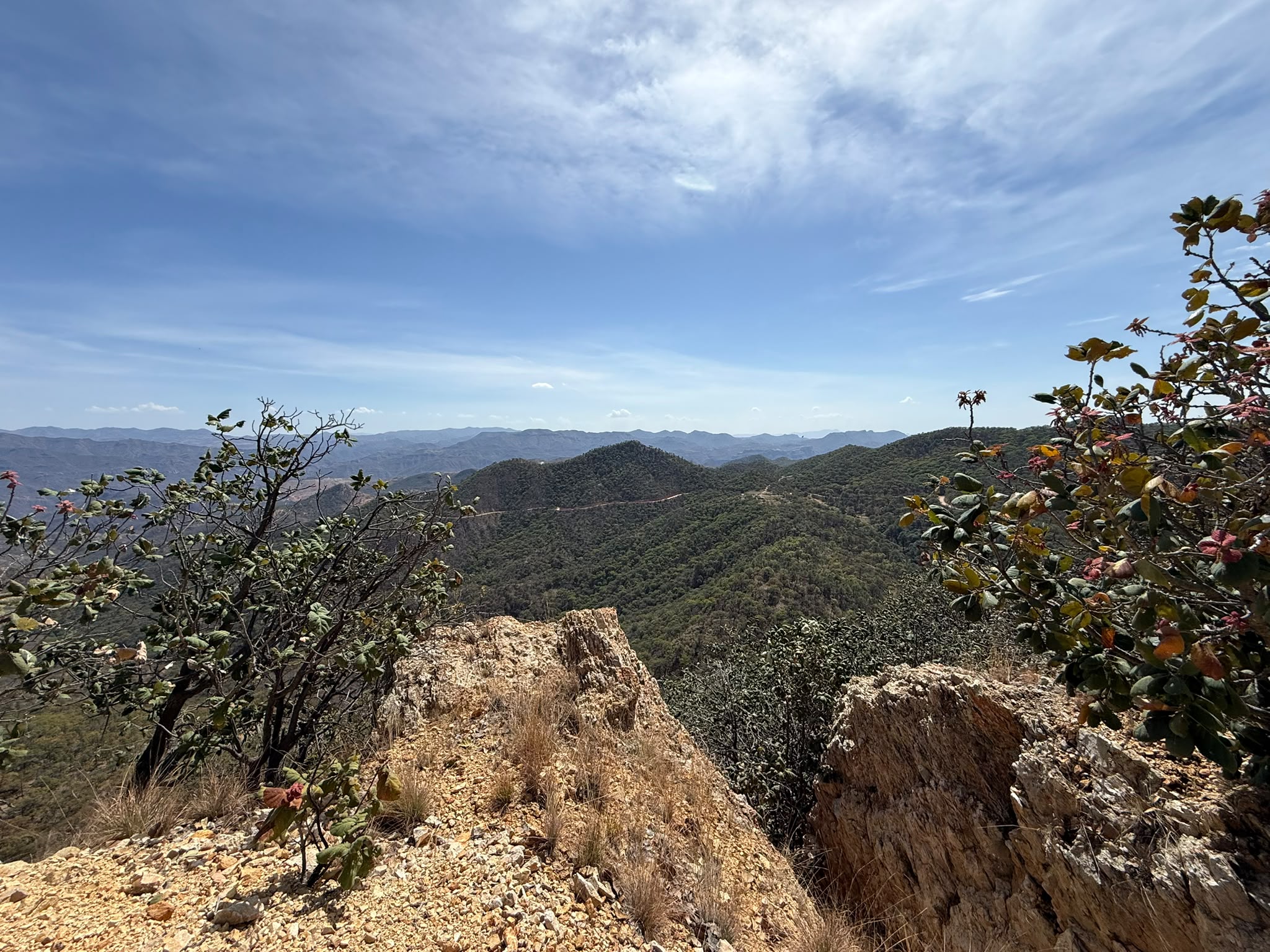 Mountain ridgelines in the Jabalí project area in Sonora, Mexico