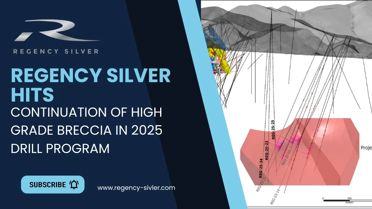 Source thumbnail for Regency Silver hits continuation of high grade breccia in 2025 drill program